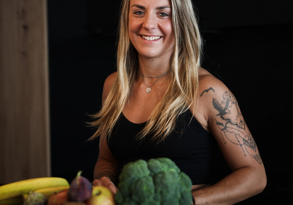 Lynn Starke beim Laufen am Strand